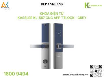 Khóa điện tử Kassler KL-567 CNC App TTlock - Grey